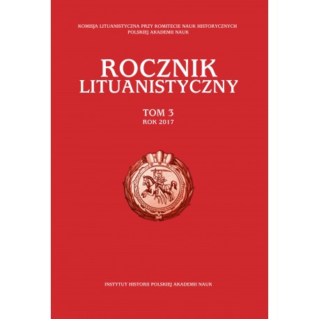 Rocznik Lituanistyczny, t. 3 (2017), red. Andrzej Zakrzewski