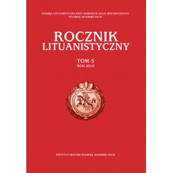 Rocznik Lituanistyczny, t. 5 (2019), red. Andrzej Zakrzewski