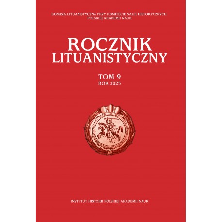 Rocznik Lituanistyczny, t. 9 (2023), red. Andrzej Zakrzewski