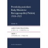 Protokoły posiedzeń Rady Ministrów Rzeczypospolitej Polskiej 1918–1923, t. 1: Gabinet J. Moraczewskiego 18 XI 1918 – 16 I 1919