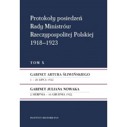 Protokoły posiedzeń Rady Ministrów Rzeczypospolitej Polskiej 1918–1923, t. IX, oprac. Mirosław Szumiło, Roman Wysocki