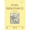 Studia Źródłoznawcze, t. LXII (2024), red. Andrzej Rachuba, red. Piotr Węcowski
