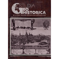 Studia Geohistorica. Rocznik historyczno-geograficzny, nr 12/2024, red. M. Słoń
